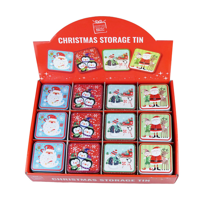 GIFTCARD TIN 7.5x7.5x6.5CM 4 ASTD