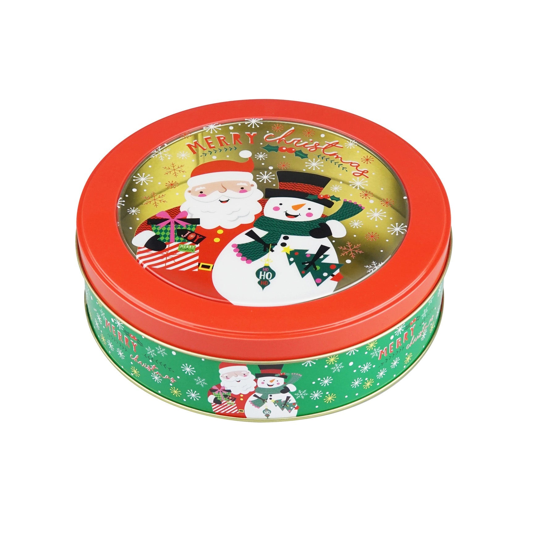 GIFT TIN CONTAINER 17(D)x5(H)CM