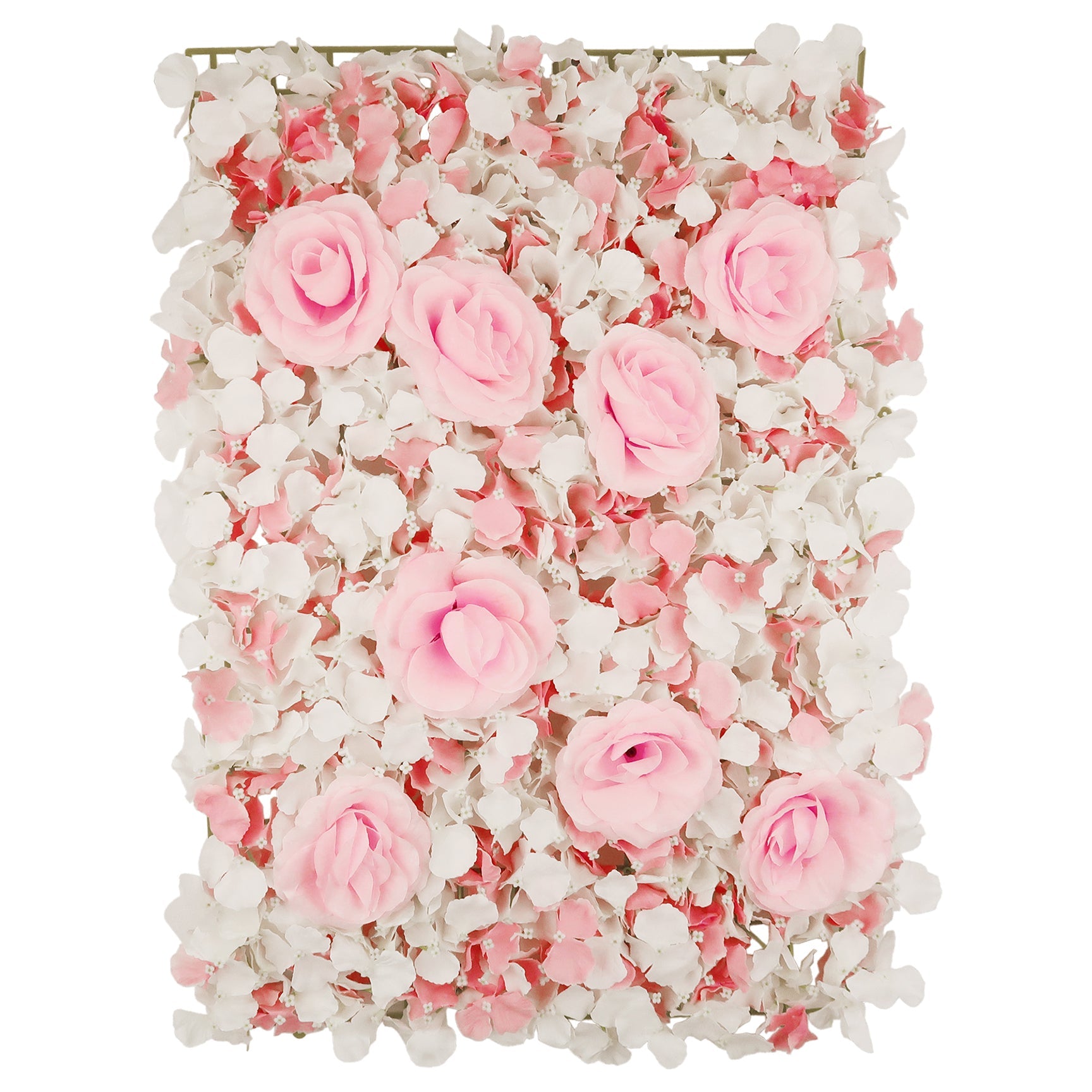 TWO-TONE LIGHT PINK HYDRANGEA & ROSE WALL PANEL MAT