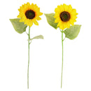 SUNFLOWER LONG STEM FLOCKED