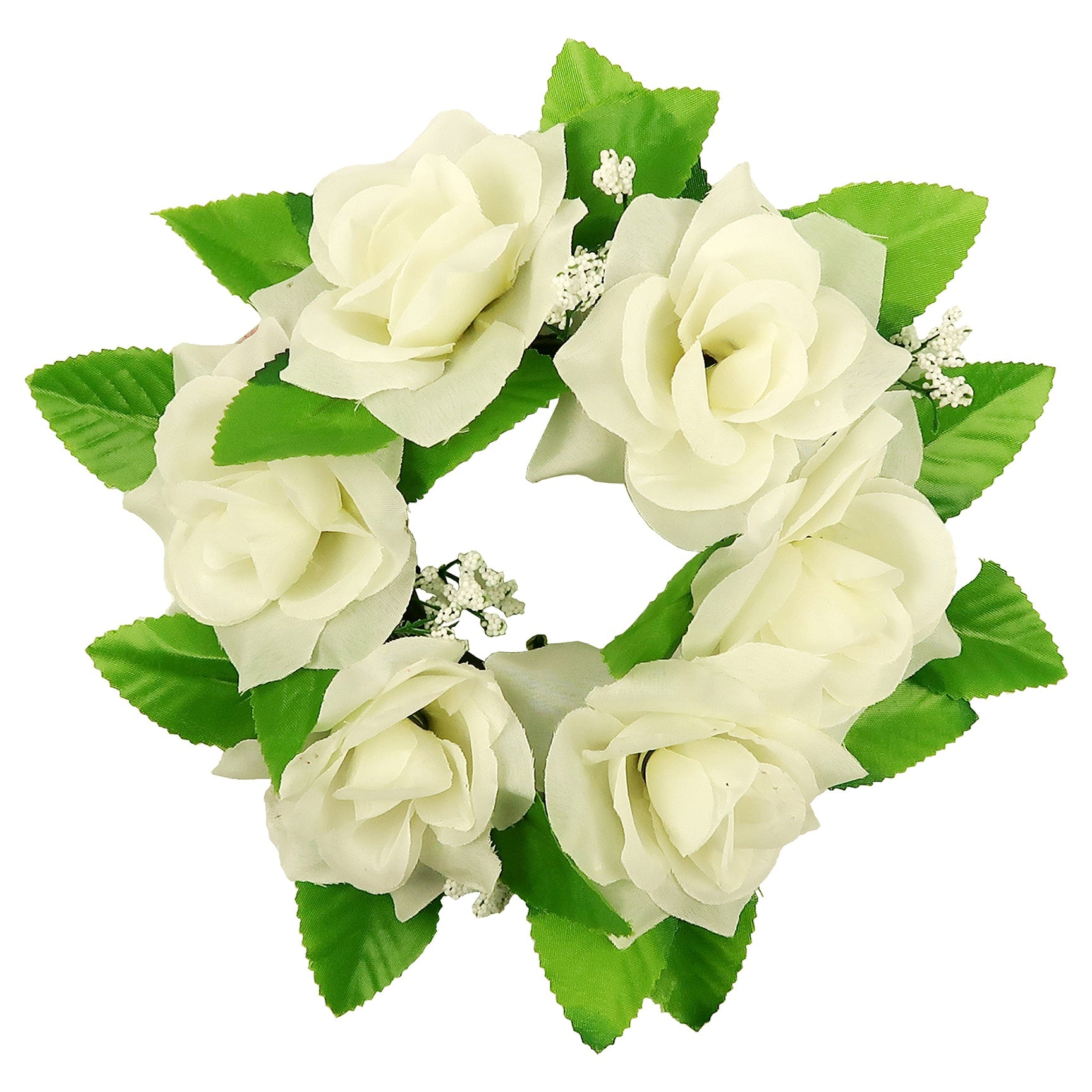 ROSE CANDLE RING WHITE