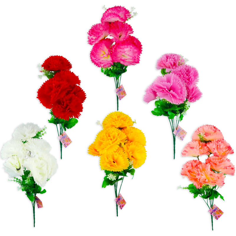 CARNATION BOUQUET 8FLOWERS 6ASSTD