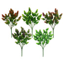 LEAF BUSHES 7-BRANCH 5 COLORS ASSTD