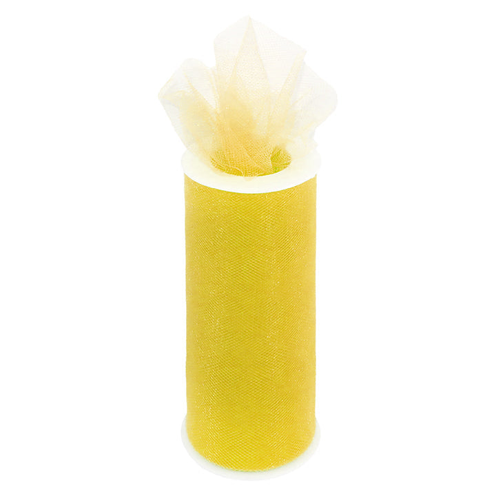 TULLE 6INx25YD YELLOW