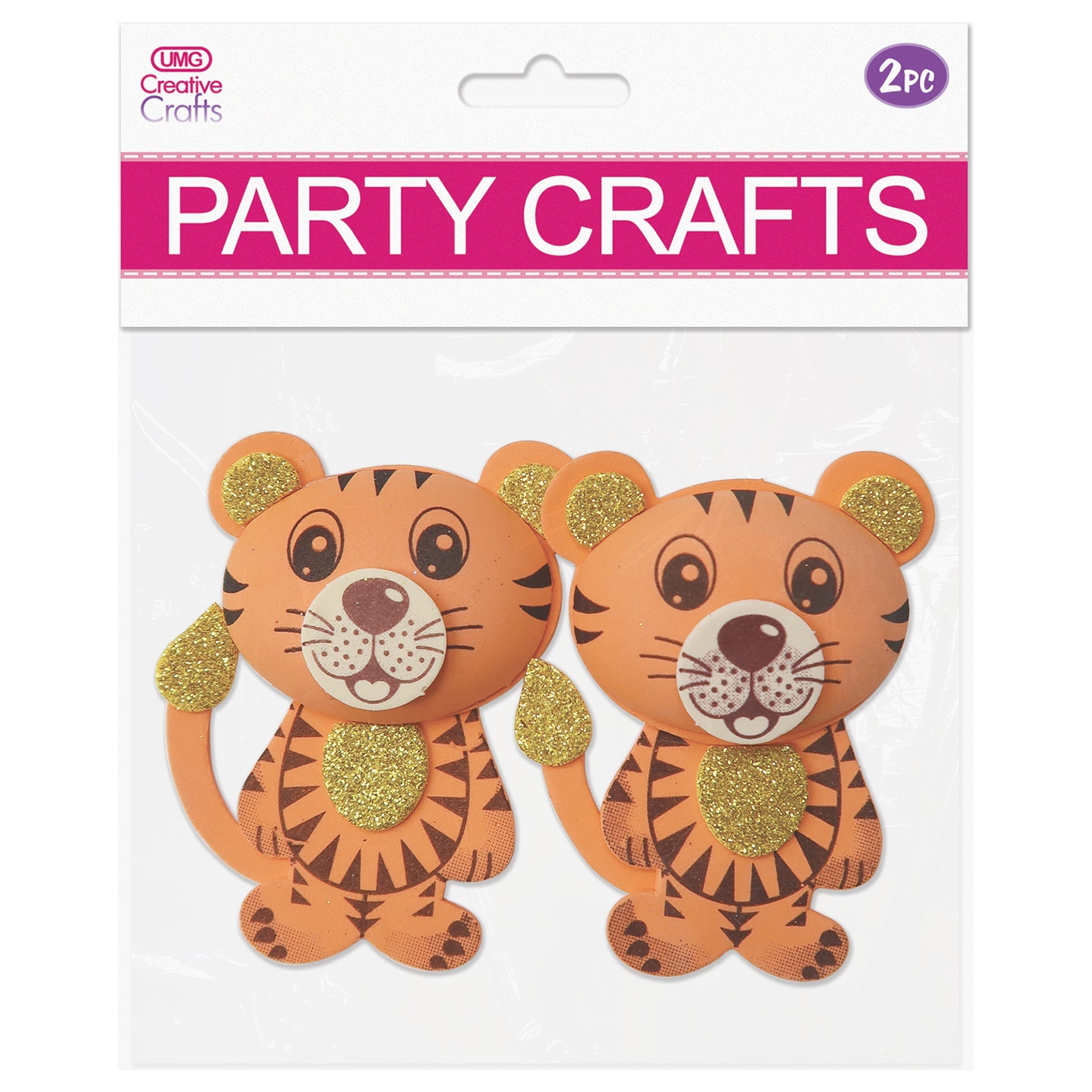 FOAM CRAFT TIGER SMALL 2PC