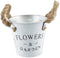 GALVANIZED FLOWER POT SMALL 10.5*9CM