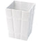 FLOWER POT BLOCK WHITE 16*10CM