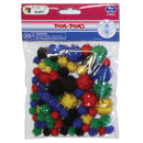 POM-POMS GT PRIMARY MIXED SIZES 75PC