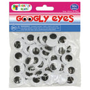 GOOGLY EYES; ROUND 20MM 50CT