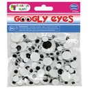 GOOGLY EYES ROUND 5-24MM ASST. 200CT