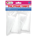 POLYFOAM CONES 10.2CM 4PC