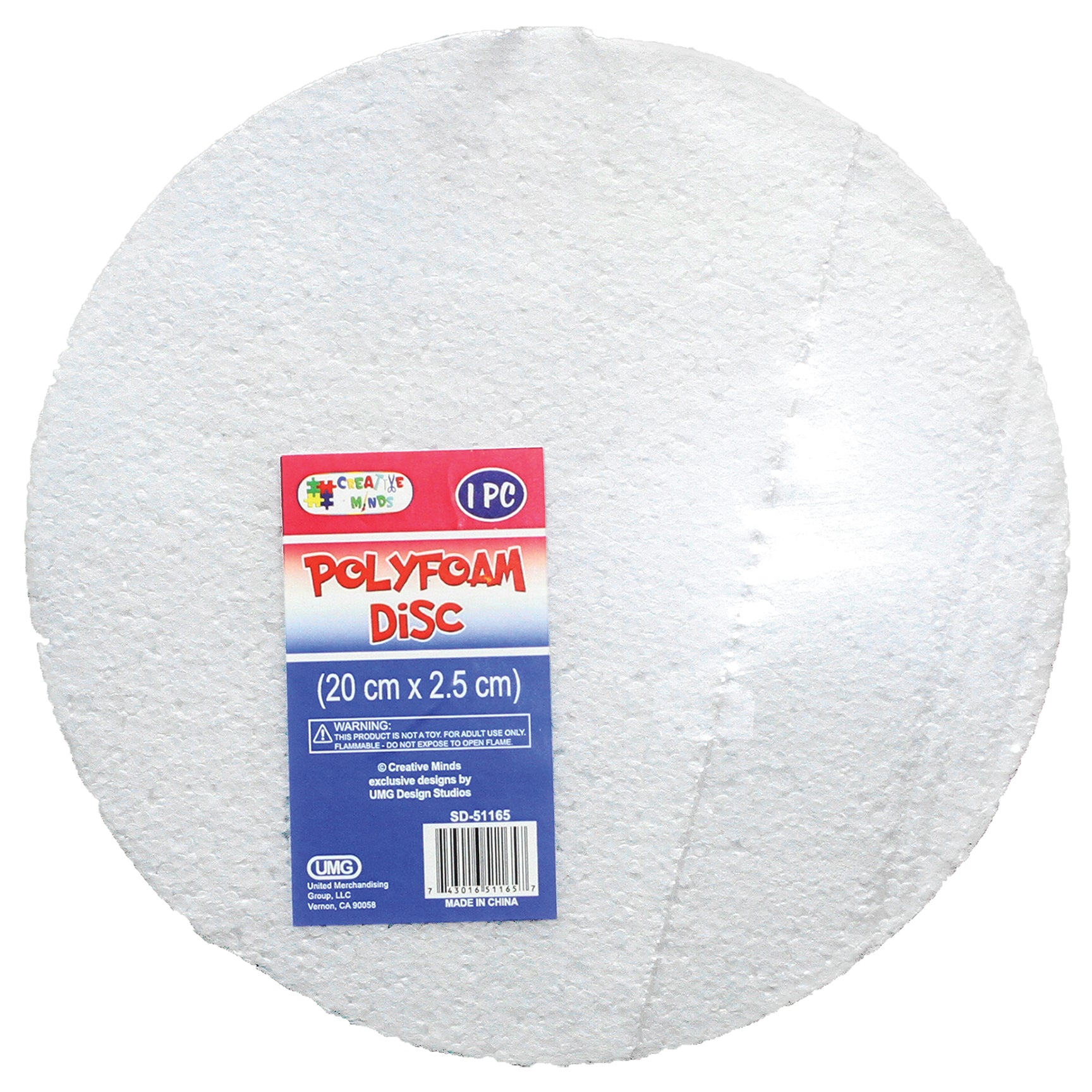 POLYFOAM DISC 20CMx2.5CM 1PC