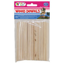 WOOD CRAFT DOWELS (NAT) 10.3CMx3.5MM 100PC