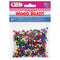 WOOD BEADS ROUND (COL) 5MM 450PC