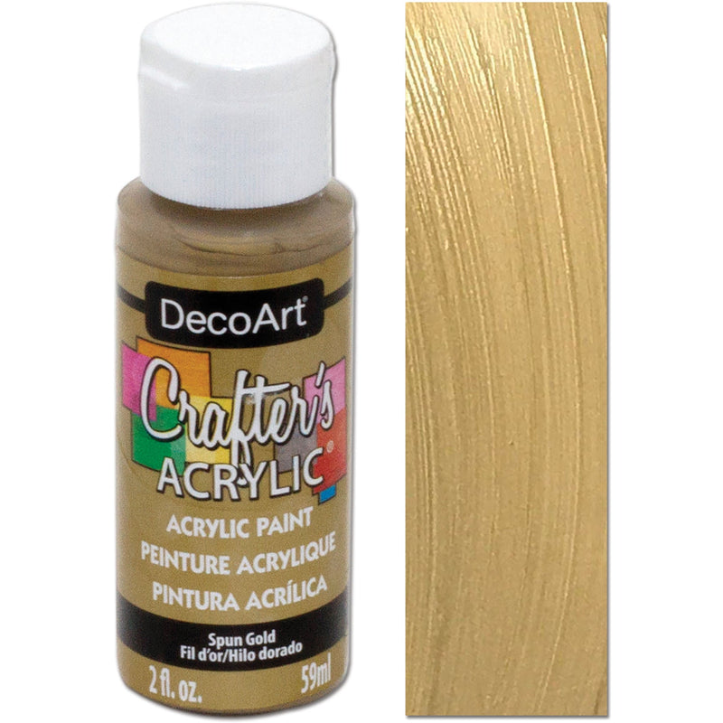 METALLIC PAINT SPUN GOLD 2OZ DECOART