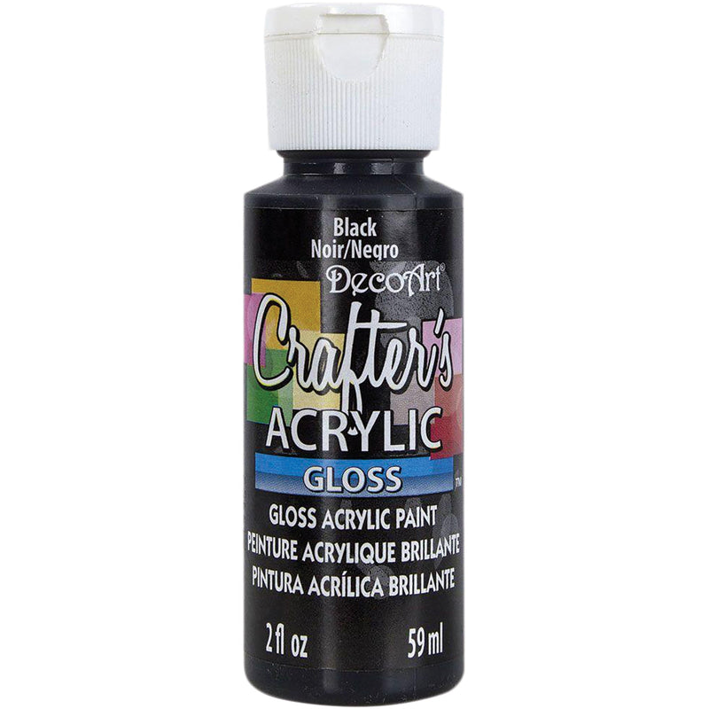 ACRYLIC GLOSS PAINT BLACK 2OZ