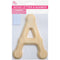 WOOD LETTER BEVEL CUT (NAT) "A" H6IN T1.1CM