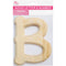 WOOD LETTER BEVEL CUT (NAT) "B" H6IN T1.1CM