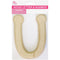 WOOD LETTER BEVEL CUT (NAT) "U" H6IN T1.1CM