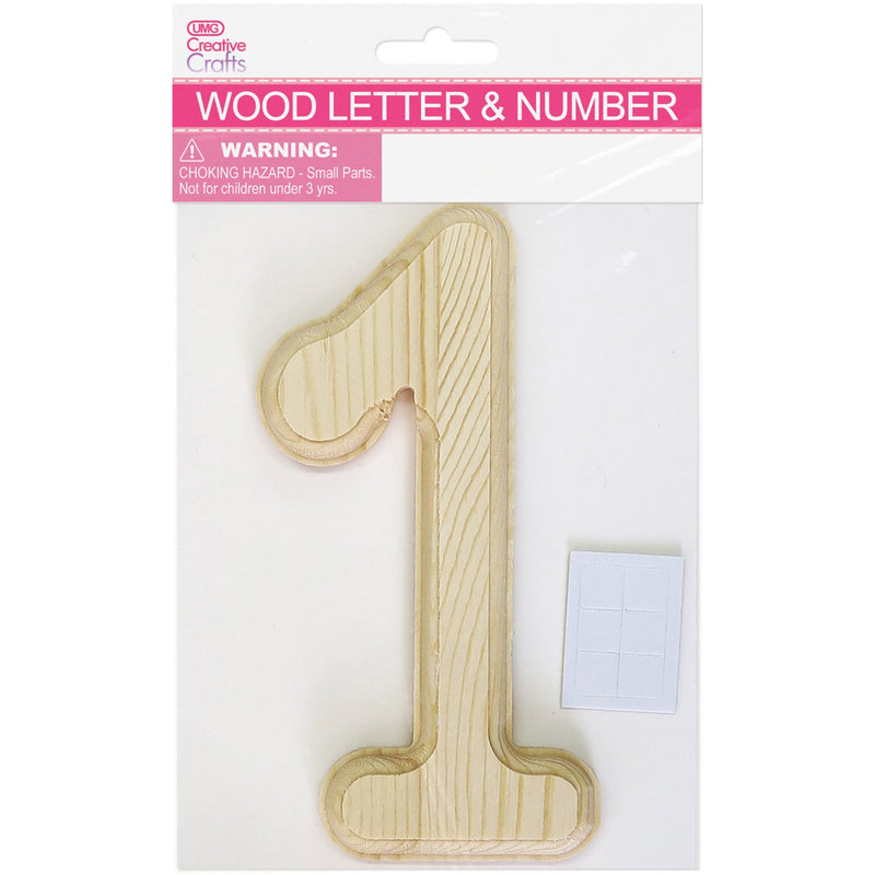 WOOD NUMBER BEVEL CUT (NAT) "0" H6IN T1.1CM