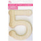 WOOD NUMBER BEVEL CUT (NAT) "4" H6IN T1.1CM