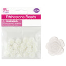 CRAFT BEADS ROSE 14MM 20PC WHITE