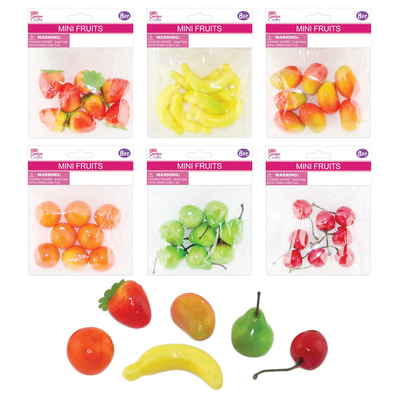 FRUITS CRAFT 6 ASSTD MINI 8PC SER02