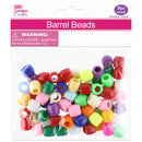 BARREL BEADS 11x11MM; 8MIXED COLORS