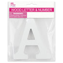 A WOOD LETTER 11x1.2CM (WHITE)