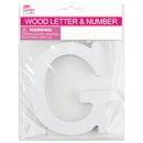 G WOOD LETTER 11x1.2CM (WHITE)