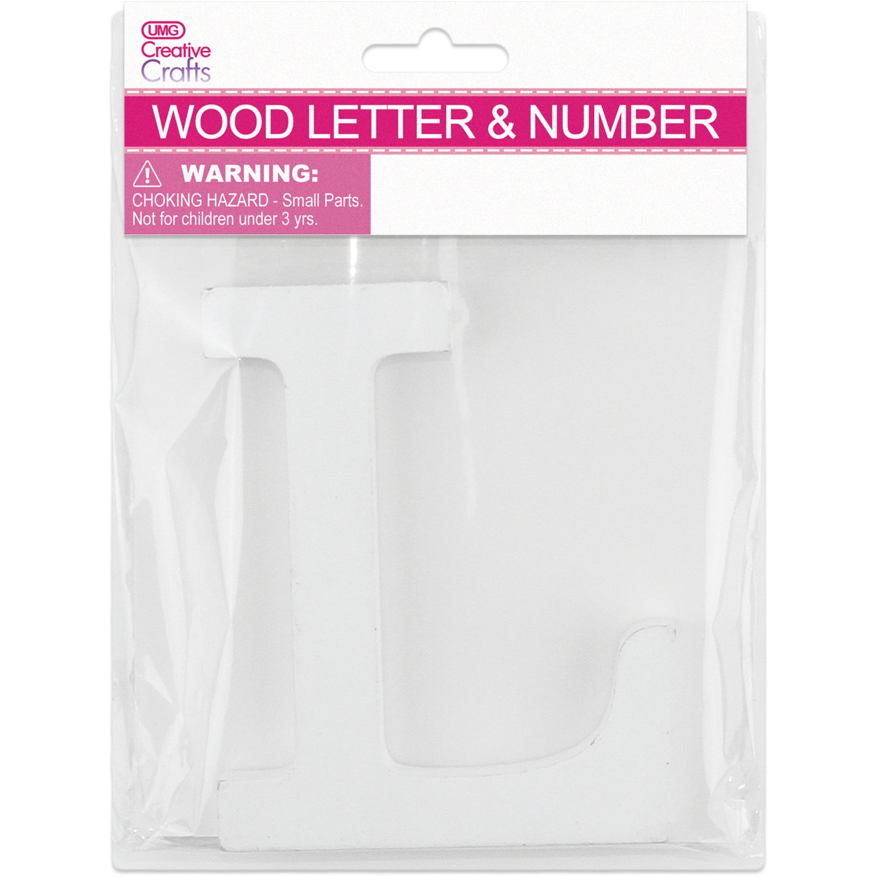 L WOOD LETTER 11x1.2CM (WHITE)