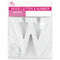 W WOOD LETTER 11x1.2CM (WHITE)