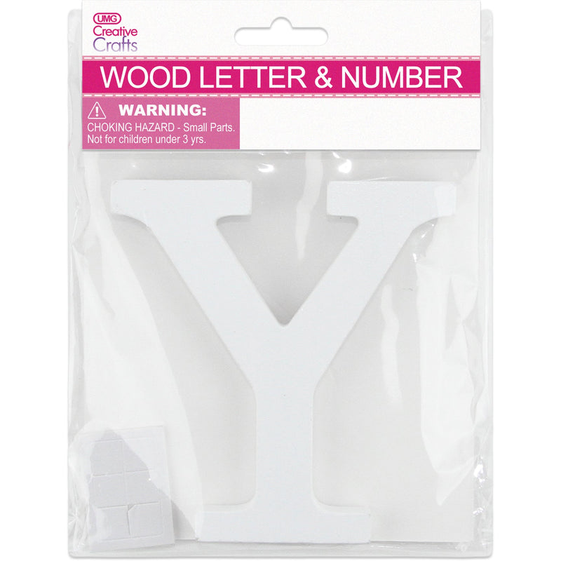 Y WOOD LETTER 11x1.2CM (WHITE)