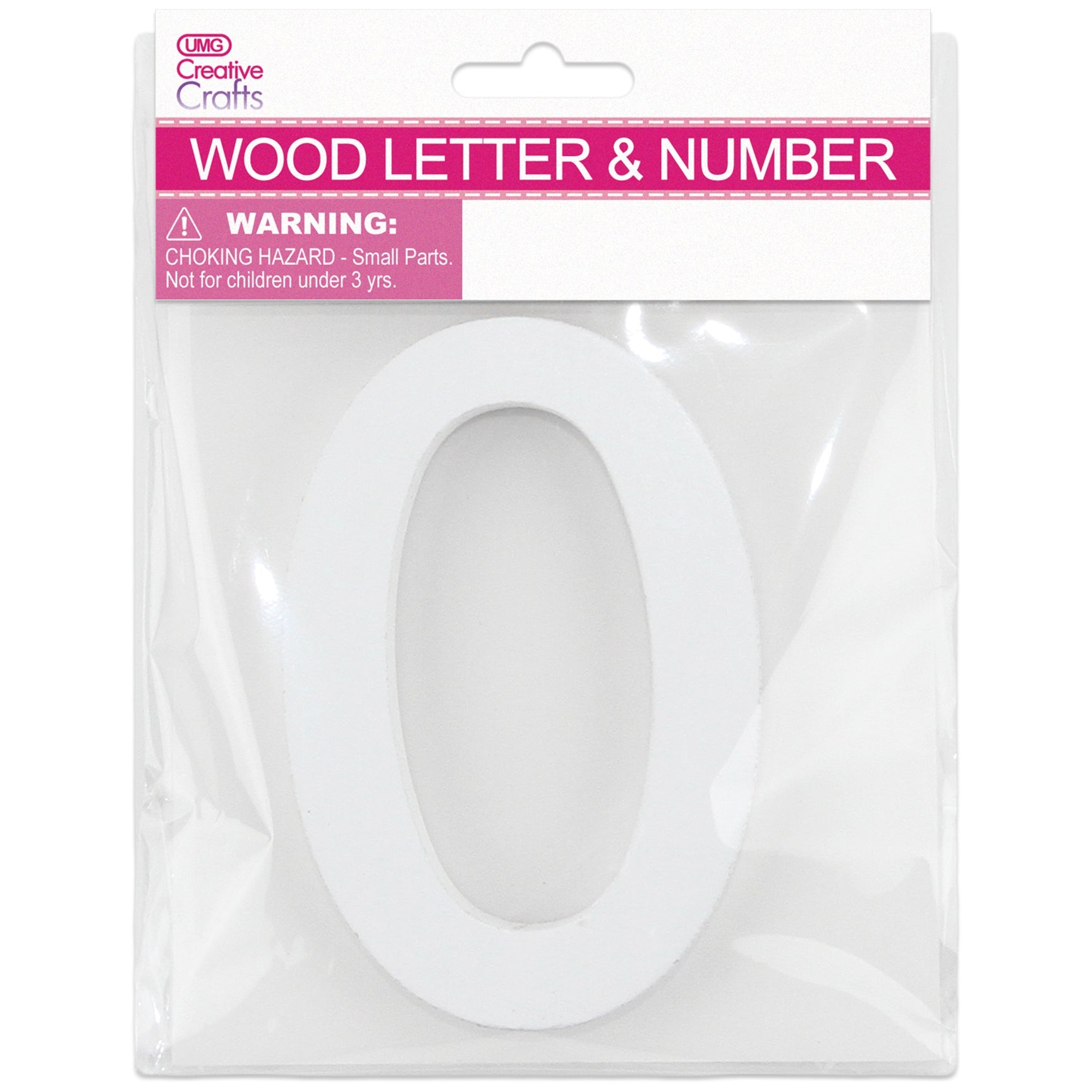 0 WOOD NUMBER 11x1.2CM (WHITE)