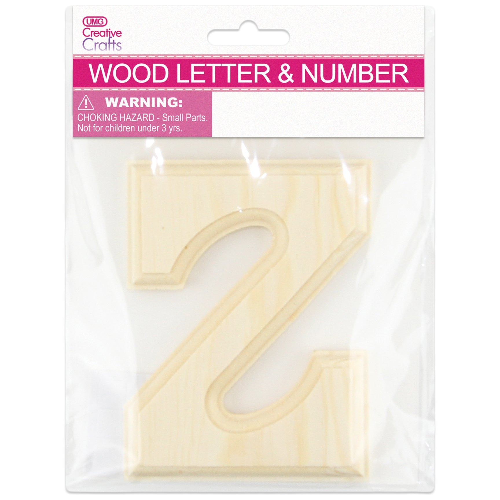 Z WOOD LETTER BEVEL CUT (NATURAL) 11x1.2CM