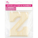 Z WOOD LETTER BEVEL CUT (NATURAL) 11x1.2CM