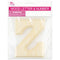 Z WOOD LETTER BEVEL CUT (NATURAL) 11x1.2CM