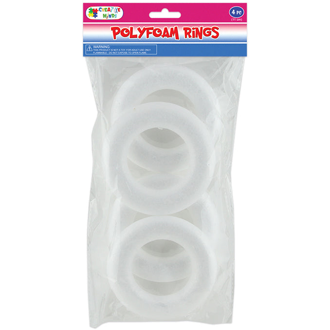 POLYFOAM RINGS 4PK 11 CM