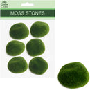 MOSS STONES 6PCS 6x5.5CM