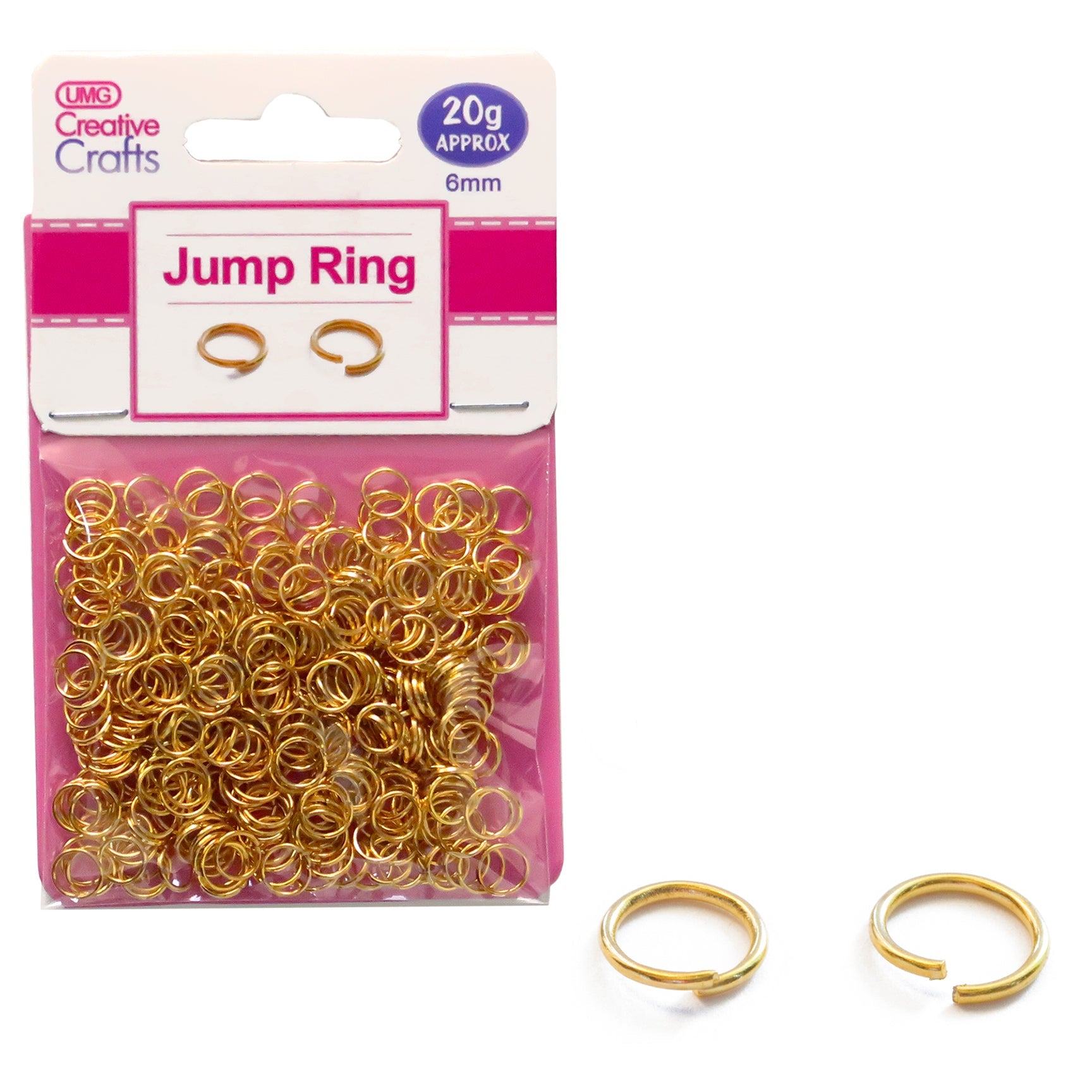 JUMP RING 6MM 20G GOLD