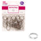 SPLIT KEY-RINGS 14.28MM 30PC SILVER