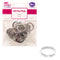 SPLIT KEY-RINGS 19.05MM 18PC SILVER