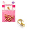 LOBSTER CLAW 18MM 8PC GOLD