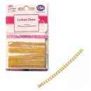 LINKED CHAIN 1.5M 3.5X2.5MM TWIST LINK GOLD