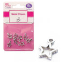 METAL CHARMS 13MM X 10MM 8PC STAR