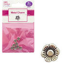 METAL CHARMS 6MM 8PC FLOWER