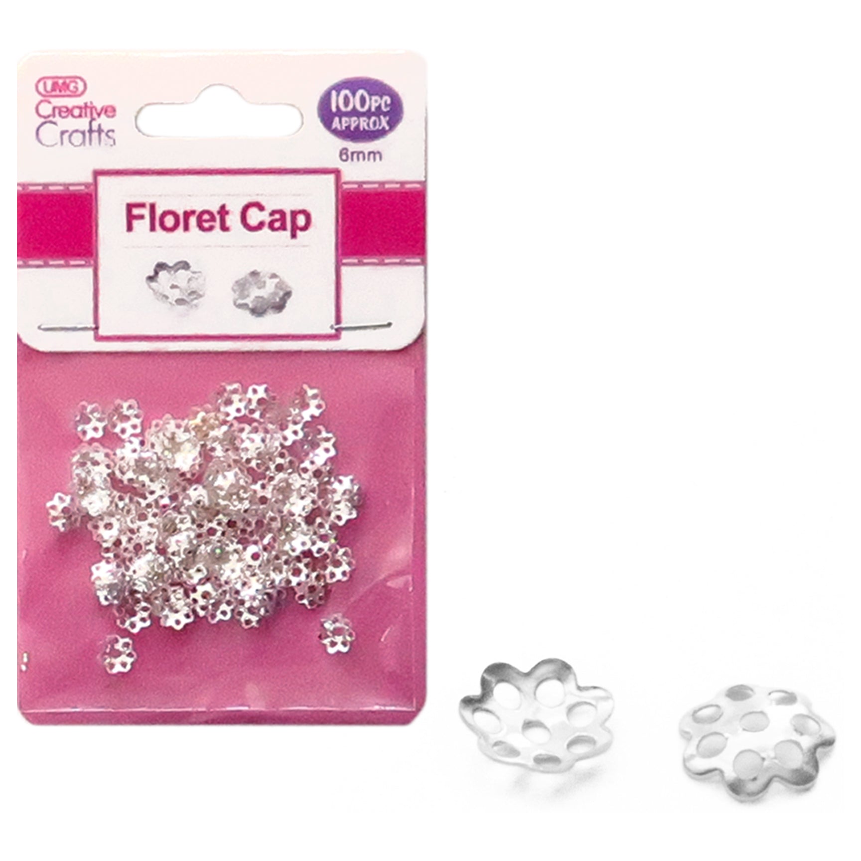 FLORET CAPS 6MM 100CP (SILVER)