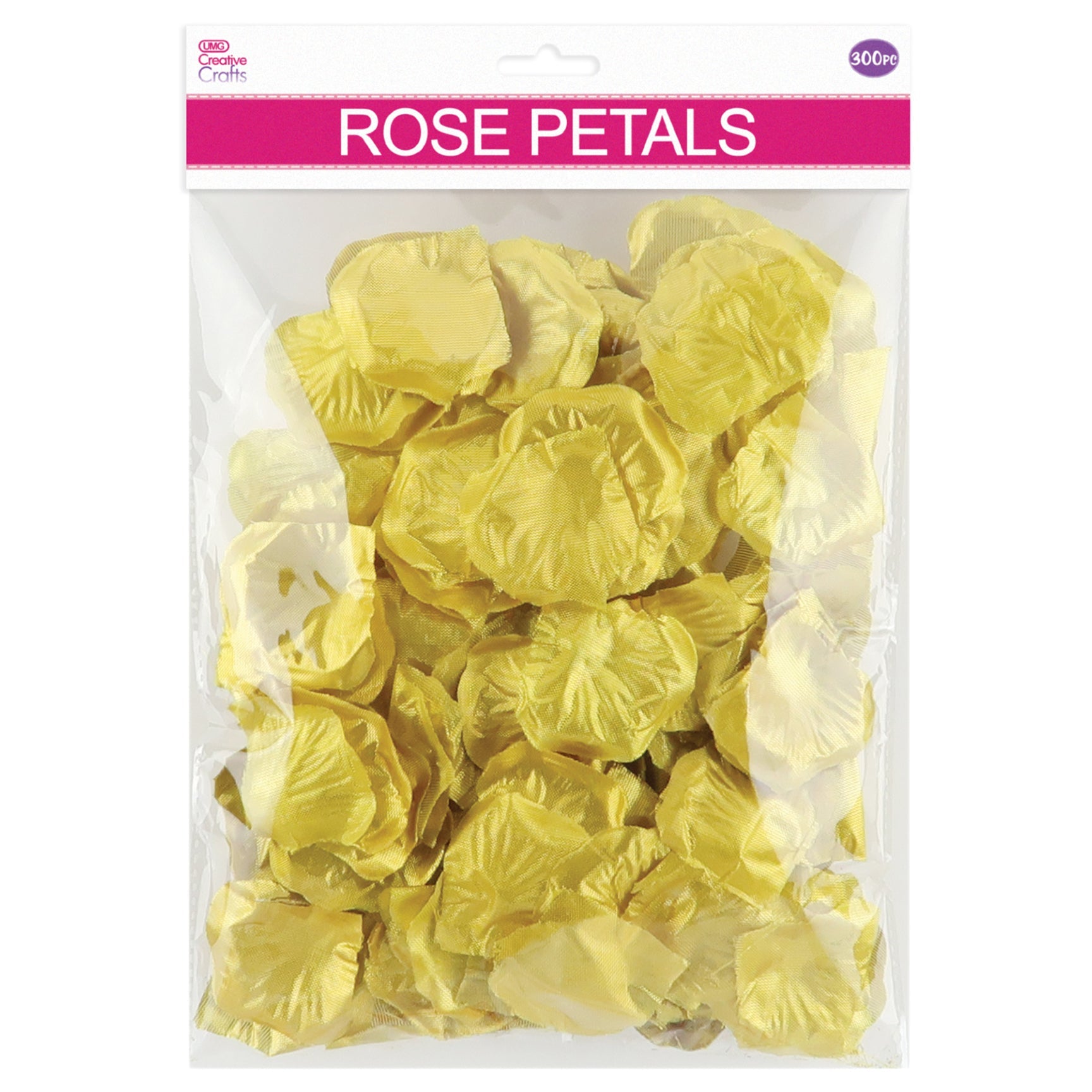 ROSE PETALS 200 CT; METALLIC GOLD