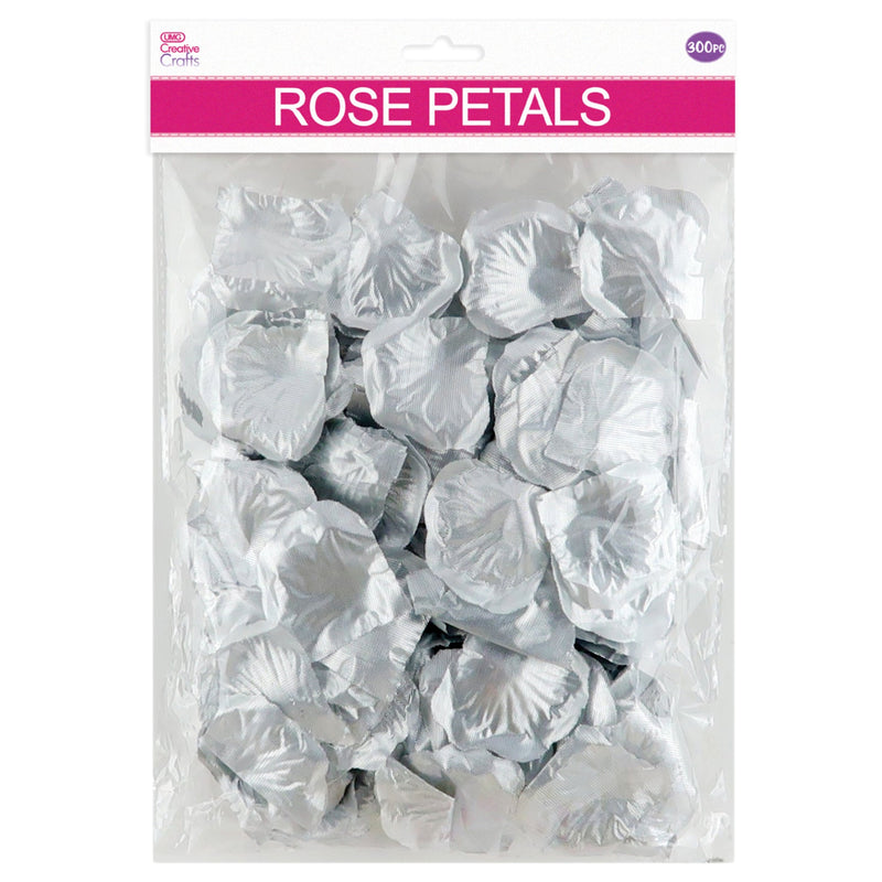 ROSE PETALS 200 CT; METALLIC SILVER