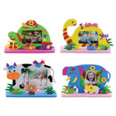 FOAM CRAFT SAFARI PHOTO FRAME 4 ASSORTED 1PC